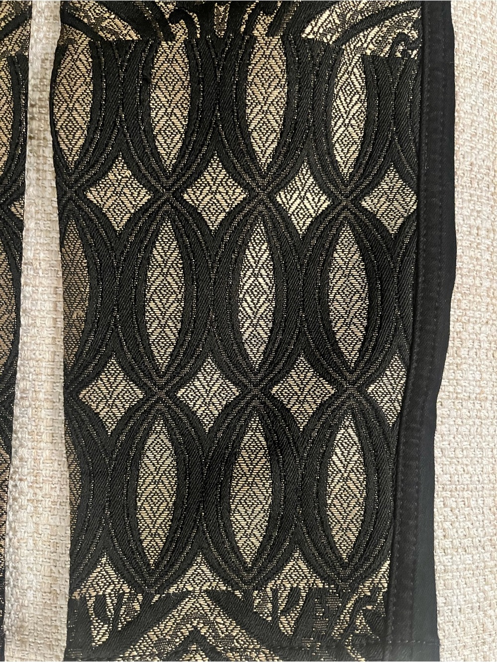 Seven For All Mankind Women's Black Lace Patterned Leggings - Picture 4 of 8